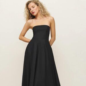 NWOT Reformation Astoria Dress Black - Size 10